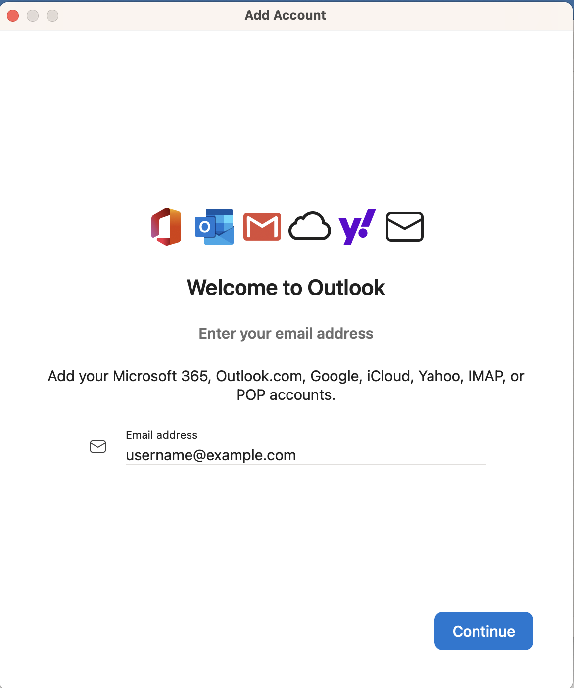 Welcome to Outlook